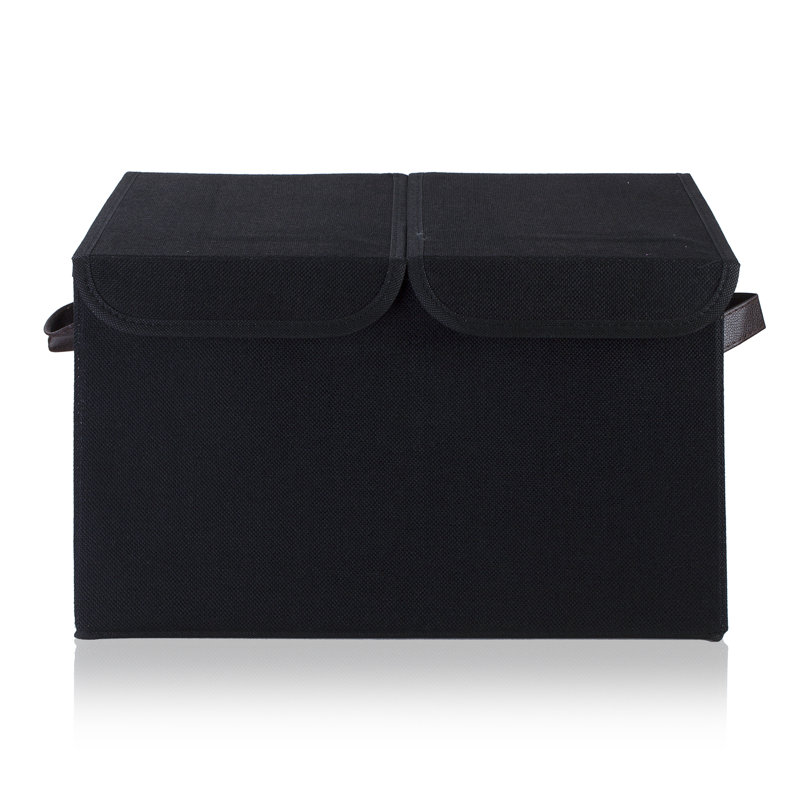 Rebrilliant Fabric Decorative Bin, Black