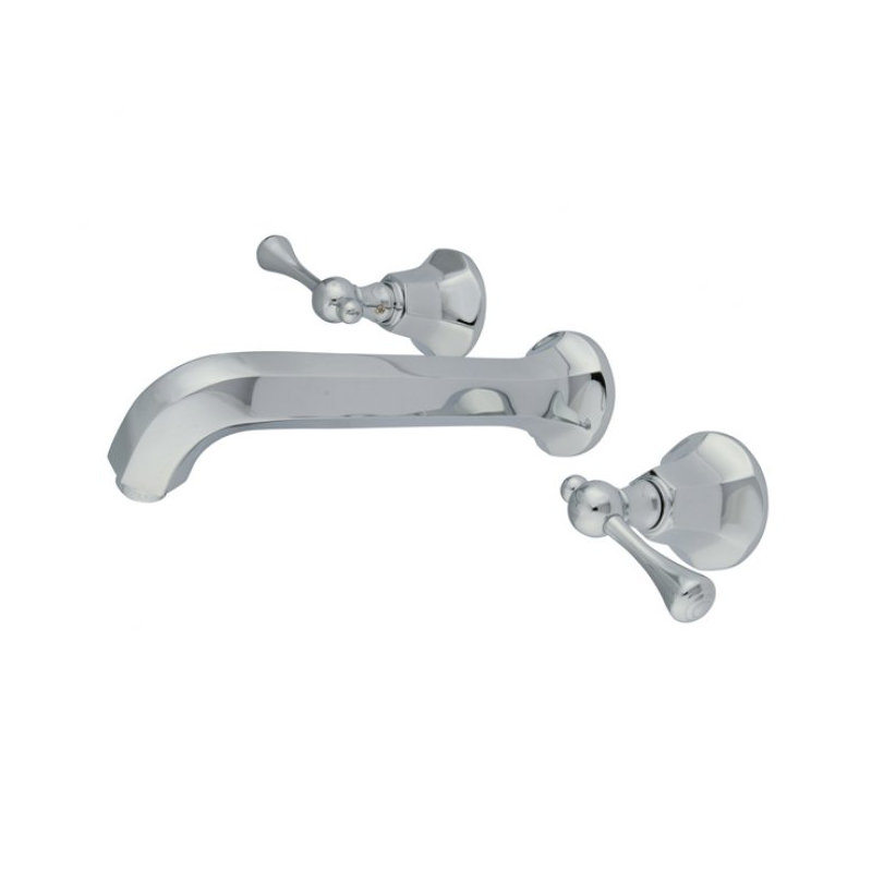 Wall Mounted Bathroom Faucet, Polished Chrome