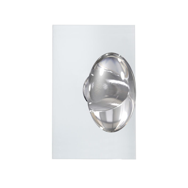 Fausse poignée en verre Bravura 928-8, Nickel satiné