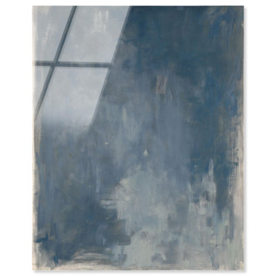 Blue Monolith Acrylic Print Blue Abstract Art by Art Remedy