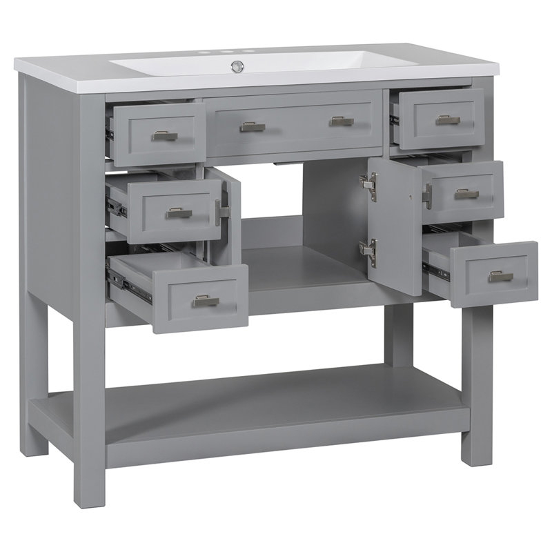 35.2'' Single Bathroom Vanity Base Only