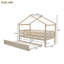 Lit simple en bois avec lit gigogne-1629607759