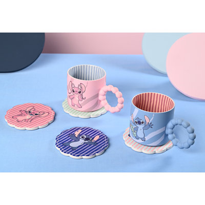 Disney Stitch Set Of 4 Ceramic Coasters