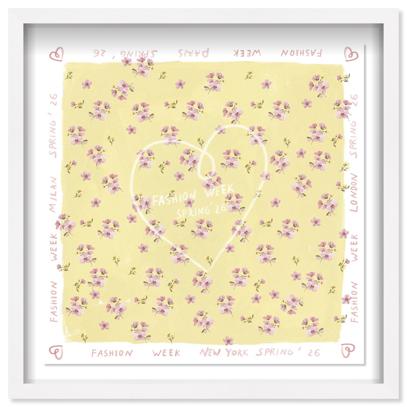 Butter Spring Fashion Print by Oliver Gal, 21.5"H x 21.5"W, White Shadowbox