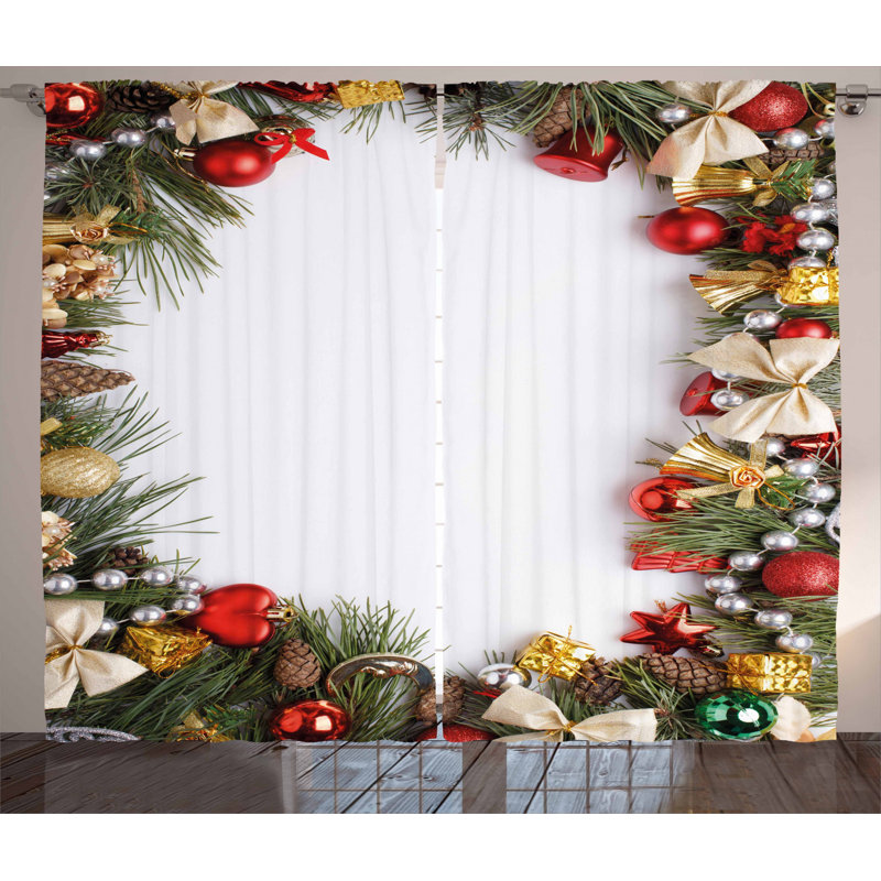 Semi-Sheer Rod Pocket Curtain Panels, 54" x 96"