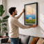Camper Van at Leisure Modern - Framed Print-109313339-109313336