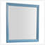 Miroir bleu sarcelle, moderne et élégant avec verre à faible distorsion pour des reflets précis