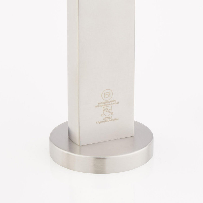 Drea 1.2 GPM Widespread Bathroom Faucet, Brushed Nickel