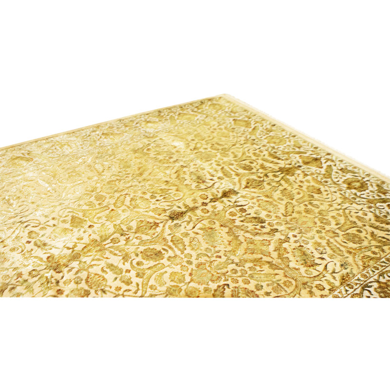 High-Quality Hand-Knotted Peach Area Rug