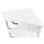 Table de coin 33,8 po Milk White