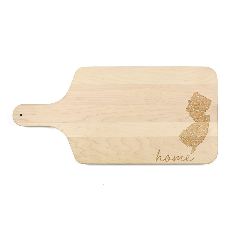 Floral Home State - New Jersey Cutting Board