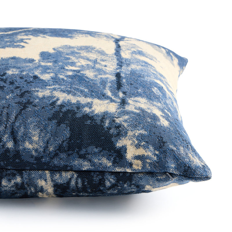 Toile Square Pillow Cover & Insert, Toile Moss, Square 24"H x 24"W