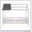 Wood House Bed With Fence-2139928483-2139928480