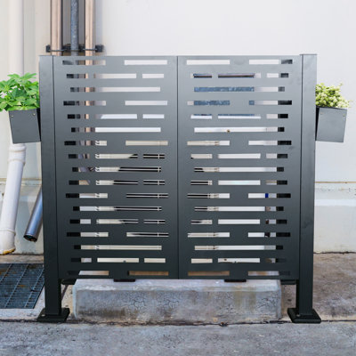 4x2 Outdoor Air Conditioner Fence Privacy Screen,4 Height by HOA.WWC