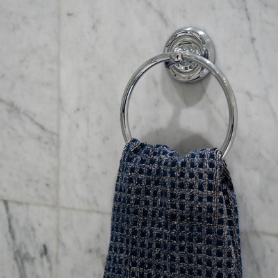 Wall mounted towel ring