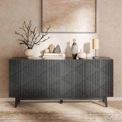 65" Wide Sideboard with Solid Wood Legs
