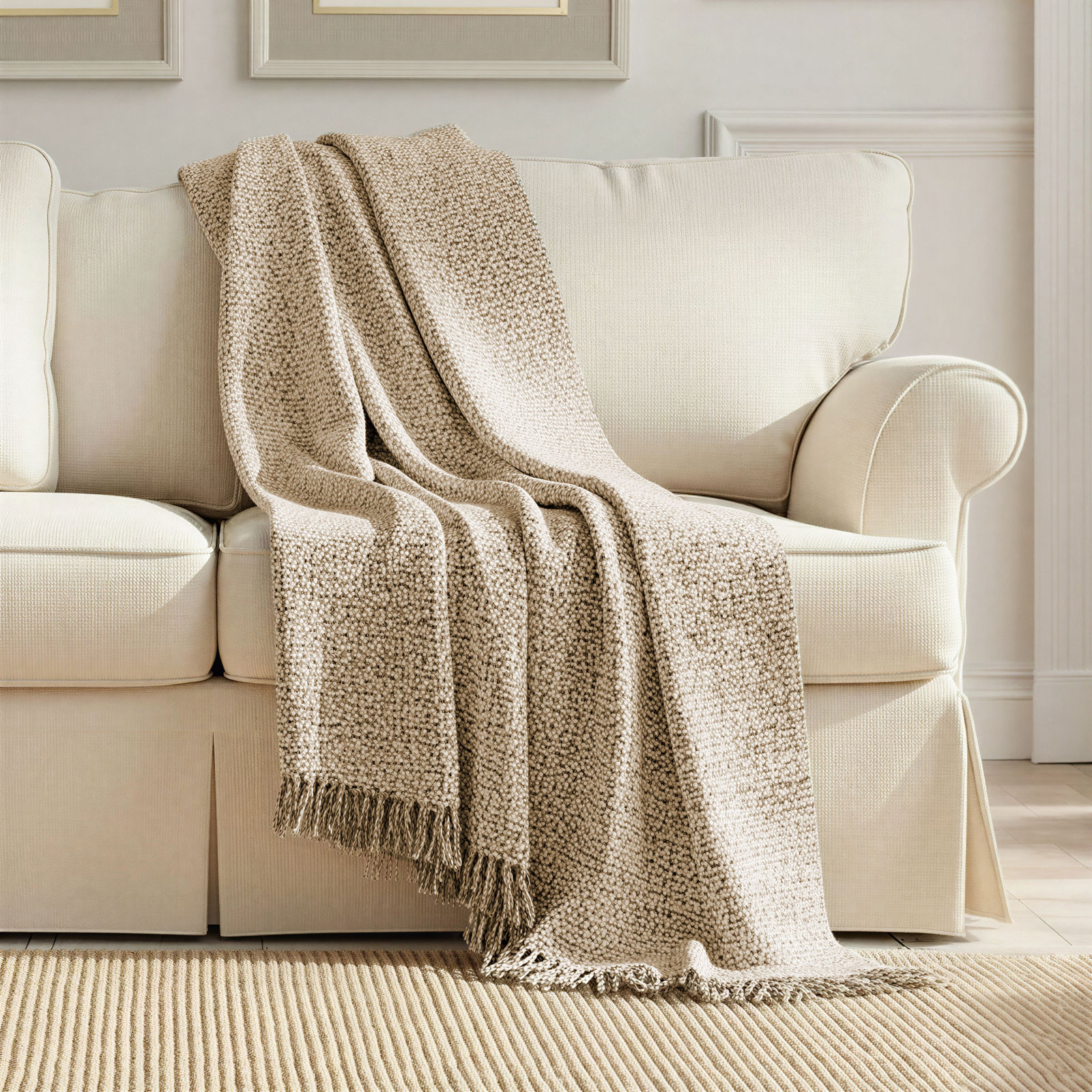 Wool Blend Throw Blanket