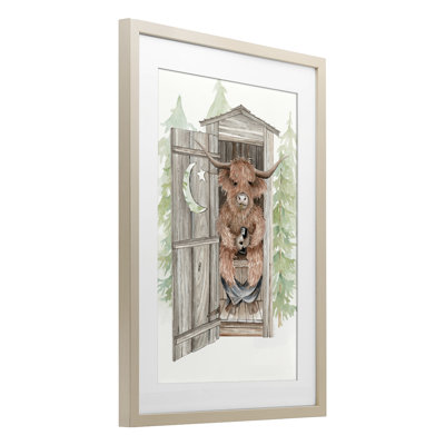 «Lost In Scroll Outhouse», reproduction sous verre encadrée, design par Cindy Jacobs