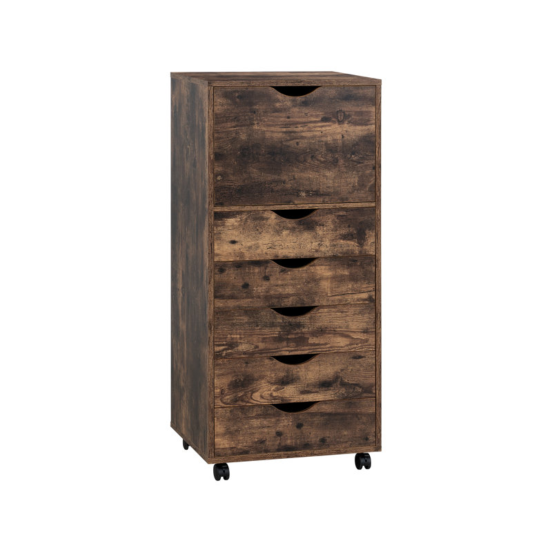 Armoire de rangement 6 tiroirs Inara, Brun