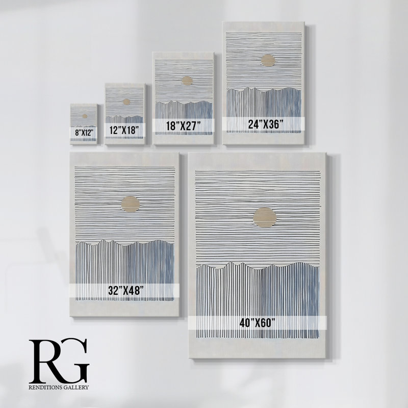 Abstract DIII Gallery Wrapped Canvas - Ready To Hang, 27" H x 18" W