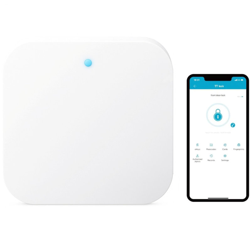 Desloc G2 Smart Lock Wifi Gateway, Gateway For Smart Door Lock, Wi-fi Bridge, Remote Control Smart Lock, Compatible With Tt Lock App, Compatible With Alexa, Google Home, White