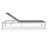 Outdoor Rust-Resistant Metal Chaise Lounge with Table-2054115867