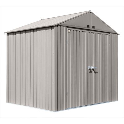 Arrow Elite Steel Storage Shed, 8x6, Cool Gray -  EG86CG