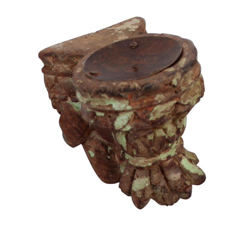 5'' H Solid Wood Candlestick