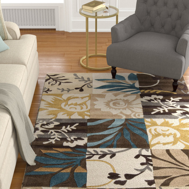 Sameeha Floral Indoor Rug, Rectangle 9' x 13'
