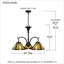 Lustre classique/traditionnel ombré 3 lumières Diahna