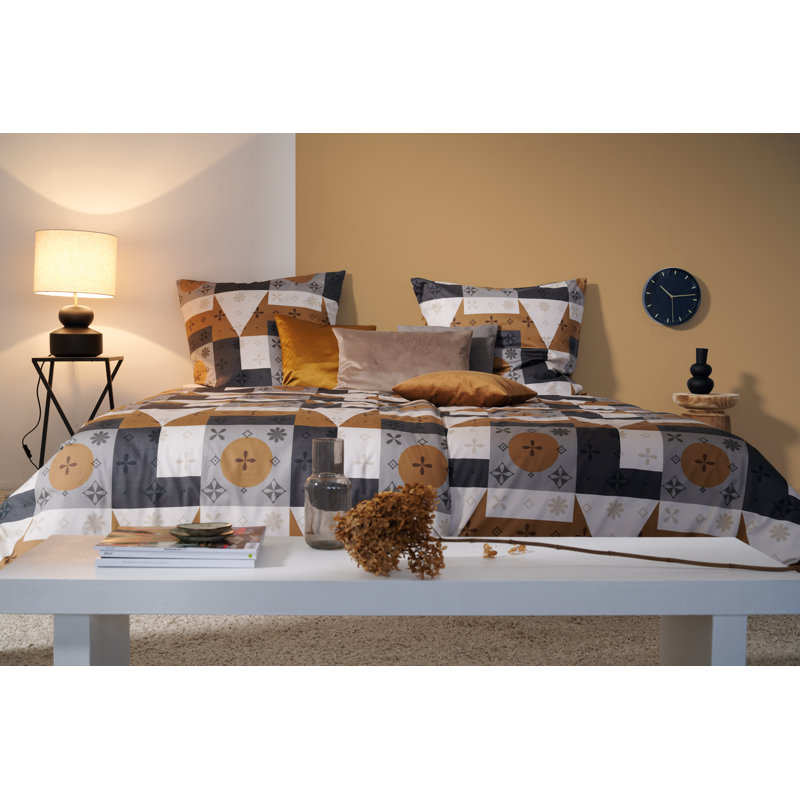 Loft Dreams, 135 x 200 cm - 1 Pillowcase 80 x 80 cm, Brown/Anthracite/Grey