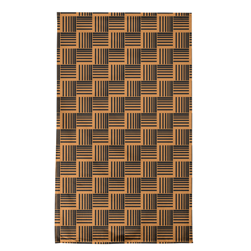 Jaya Tea Towel Kitchen Towel, Orange/Black, Cotton Twill
