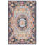 Tapis oriental jaune / orange / bleu en laine / coton touffeté à la main Savonnerie-94663878