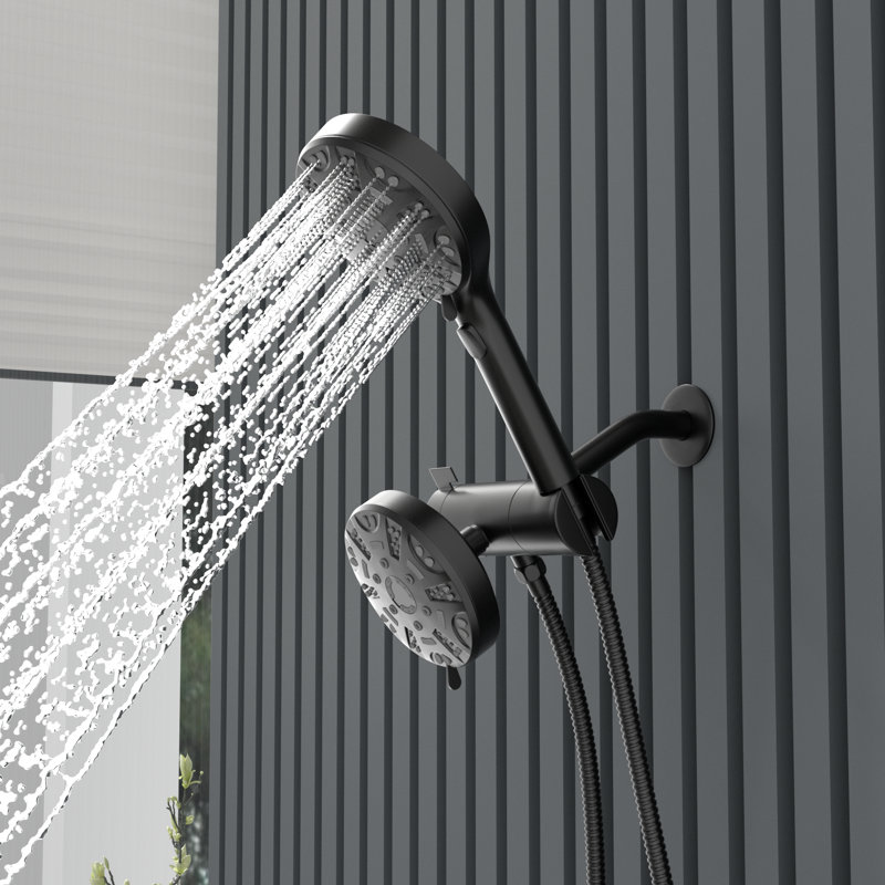 Système de douche complet, Noir mat
