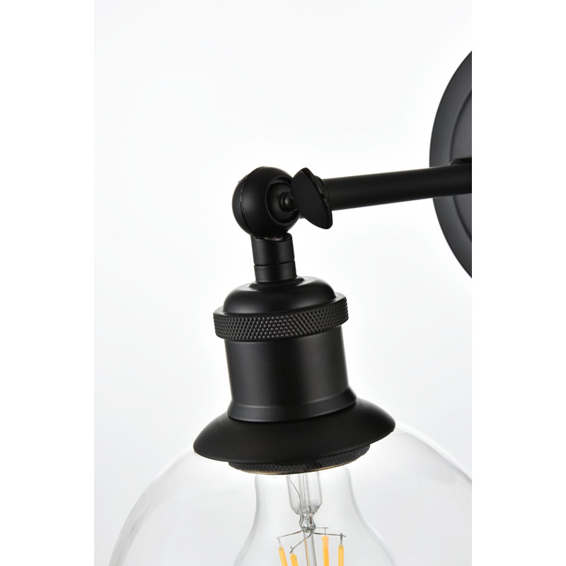 Lacoria Armed Sconce, Black