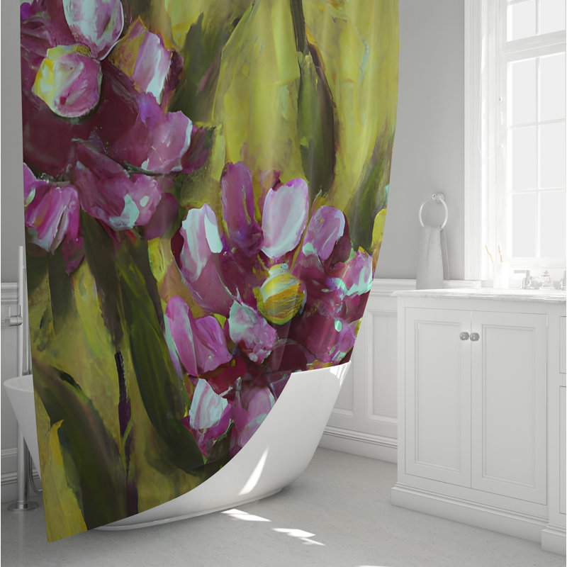 Jorie Floral Shower Curtain, 72" H x 70" W