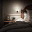 Luminaire colonne en cristal noir et laiton blanc froid 5000K