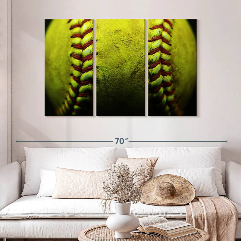 Sireci Dirty Softball, 32" H x 50" W