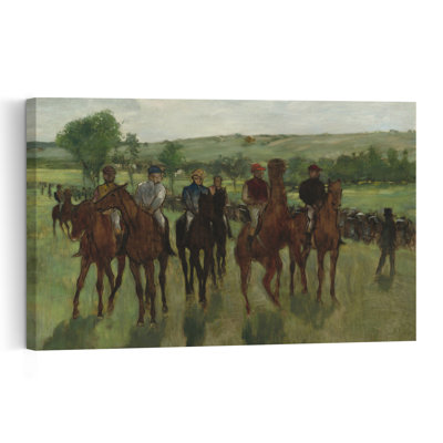 The Riders, C.1885 Impressionist Abstract Contemporary Horse Landscape Wall Art Print - Print