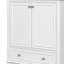 Ensemble de meuble-lavabo avec lavabo, armoire de salle de bain multifonctionnelle avec portes et tiroir, armoire de salle de bain avec tablette réglable-1233526253