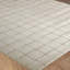 Brown Modern Rug, Chequered Anti-Slip Easy to Clean Rug For Living Room, Dining Room, Bedroom, Kitchen-1781391841