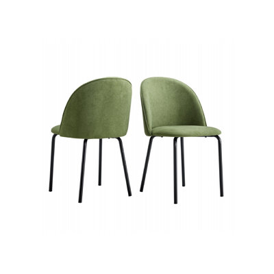 Chaise moderne Salem avec pieds en tube de fer