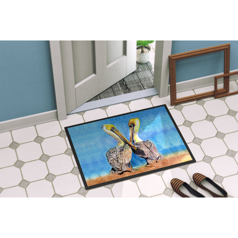 Avleen Non-Slip Indoor Doormat, Rectangle 1'6" x 2' 3"