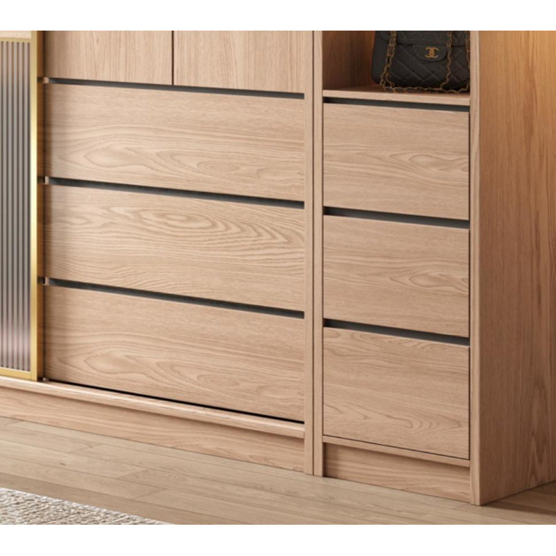 Garde-robe moderne et simple, H 82,68 po x l 94,49 po x P 23,62 po
