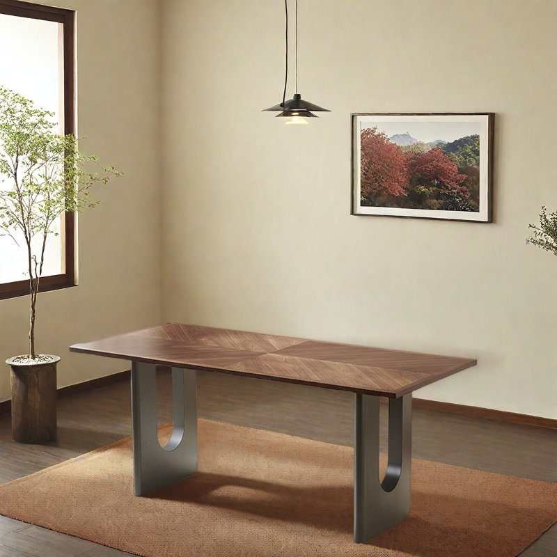 Ensemble de table de salle à manger Mid-Century, H 29,5 po x L 55,1 po x l 31,4 po