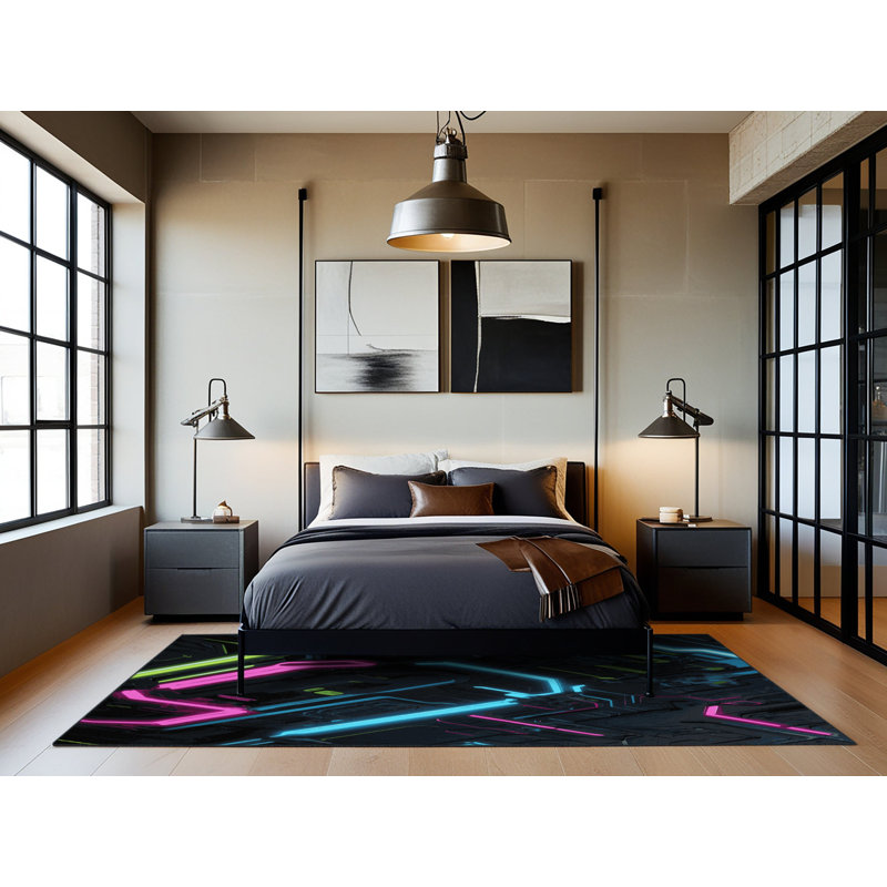 Warp Cascade Rug, Rectangle 2' x 3'