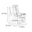 Fauteuil inclinable pivotant à 360 ° en similicuir-1888906316