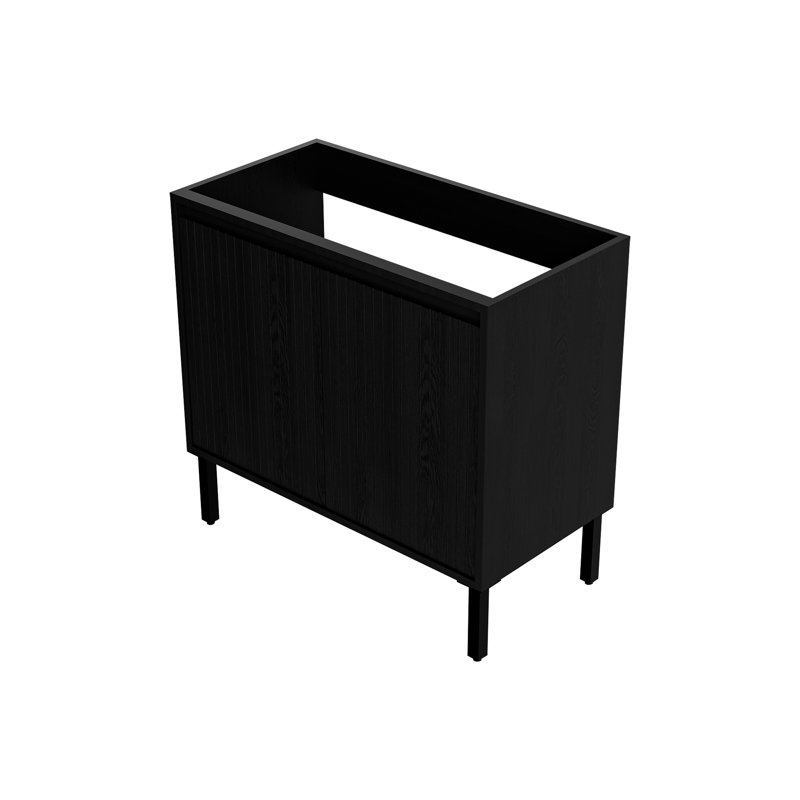Meuble-lavabo modulaire Valdren 36 po, noir seulement