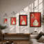 Pouring Into Cream Modern - Framed Print-1394787172-1394787195