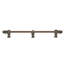 Acanthus 22 inches c.c. with 1/2 round smooth bar Romanesque style with center brace in Antique Brass-1994355922-1994355925
